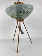 Japanese Electric Gifu Lantern 3 Legs Stand Vtg Obon Flowers Chrysanthemum LT97