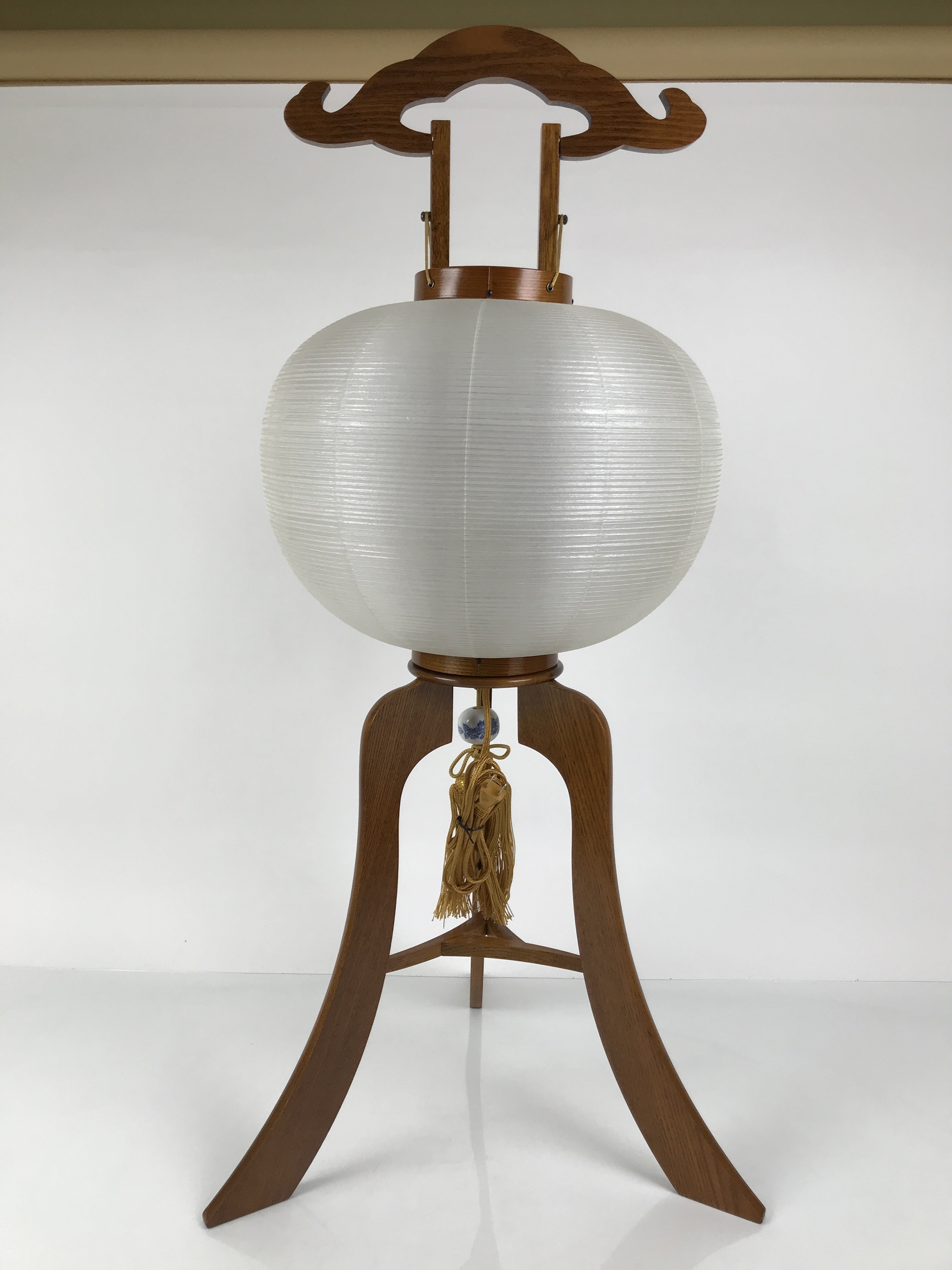 Japanese Electric Gifu Lantern 3 Legs Stand Vtg Obon Flowers Pagoda Decor LT100