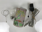 Japanese Electric Gifu Lantern 3 Legs Stand Vtg Obon Green Leaves Decor LT98
