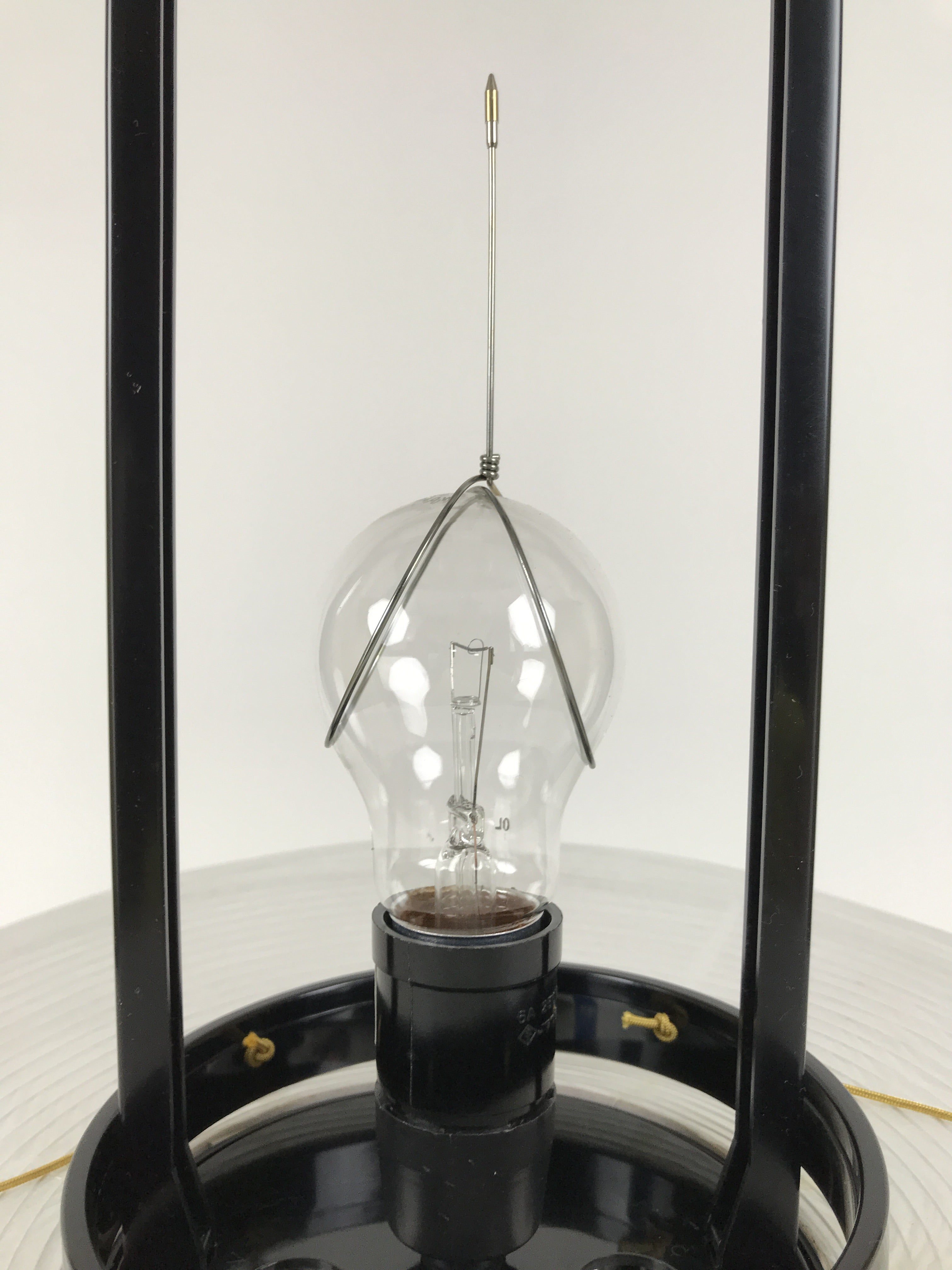 Japanese Electric Gifu Lantern 3 Legs Stand Vtg Obon Hibiscus Flowers Decor LT99