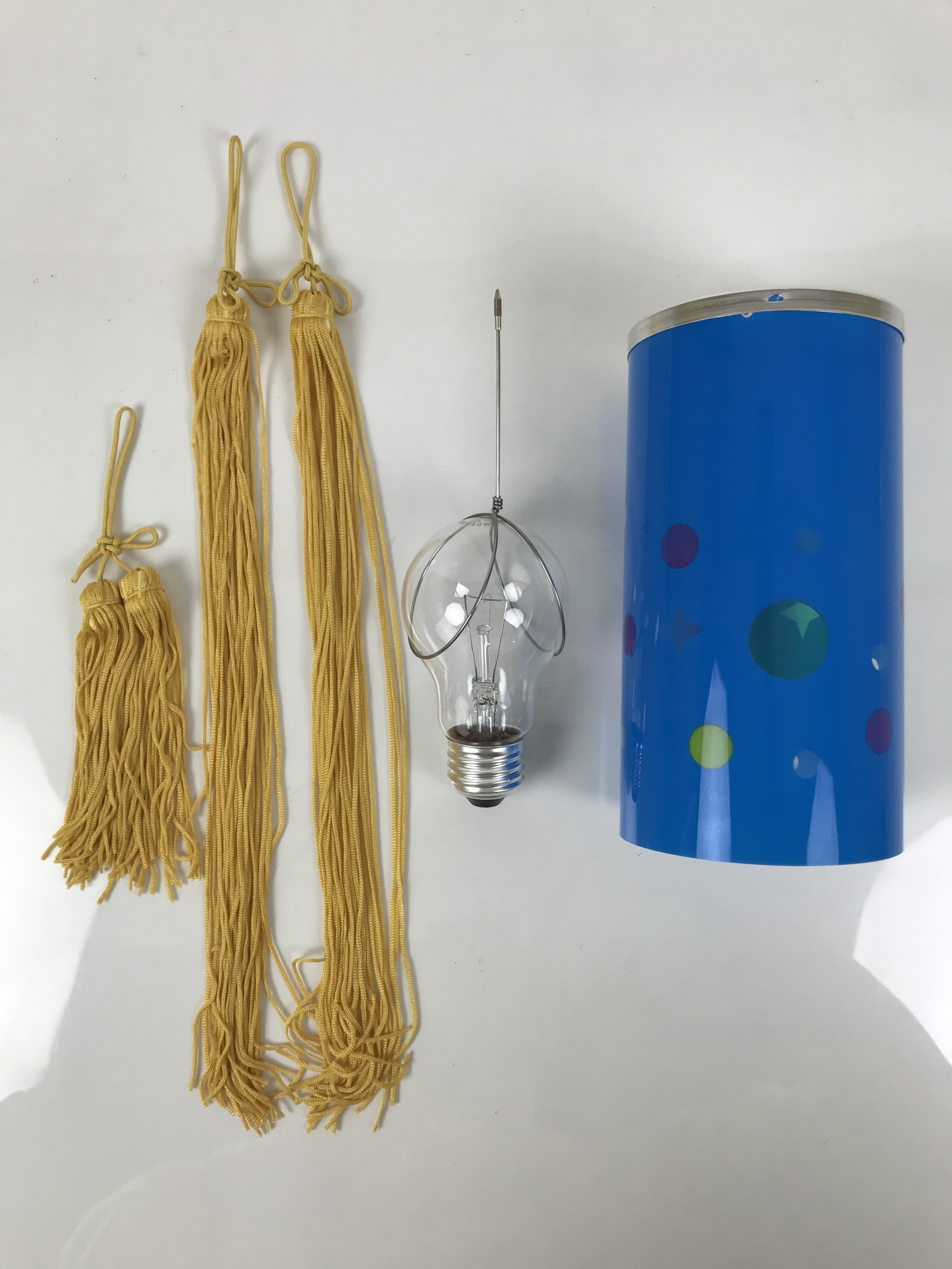 Japanese Electric Gifu Lantern 3 Legs Stand Vtg Obon Hibiscus Flowers Decor LT99