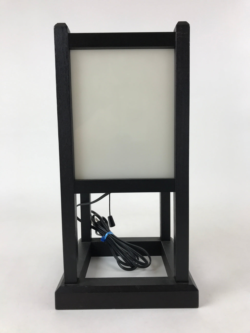Japanese Electric Lantern Floor Lamp Vtg Table Lamp Wood Frame Resin Panel LT66