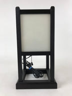 Japanese Electric Lantern Floor Lamp Vtg Table Lamp Wood Frame Resin Panel LT66