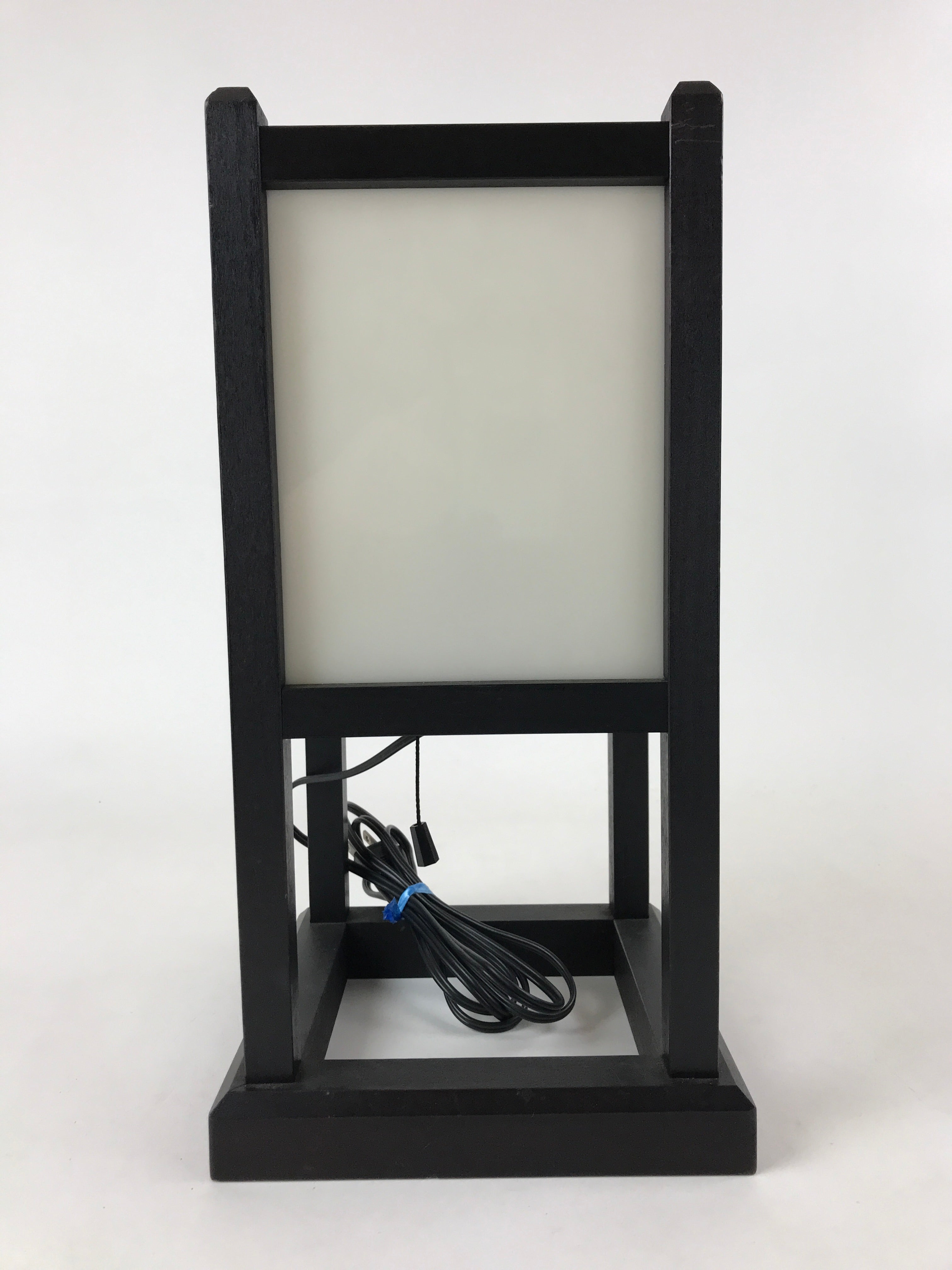 Japanese Electric Lantern Floor Lamp Vtg Table Lamp Wood Frame Resin Panel LT66