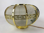 Japanese Electric Lantern Round Lamp Vtg Peony Temple Light Shade Obon LT67