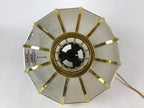 Japanese Electric Lantern Round Lamp Vtg Peony Temple Light Shade Obon LT67