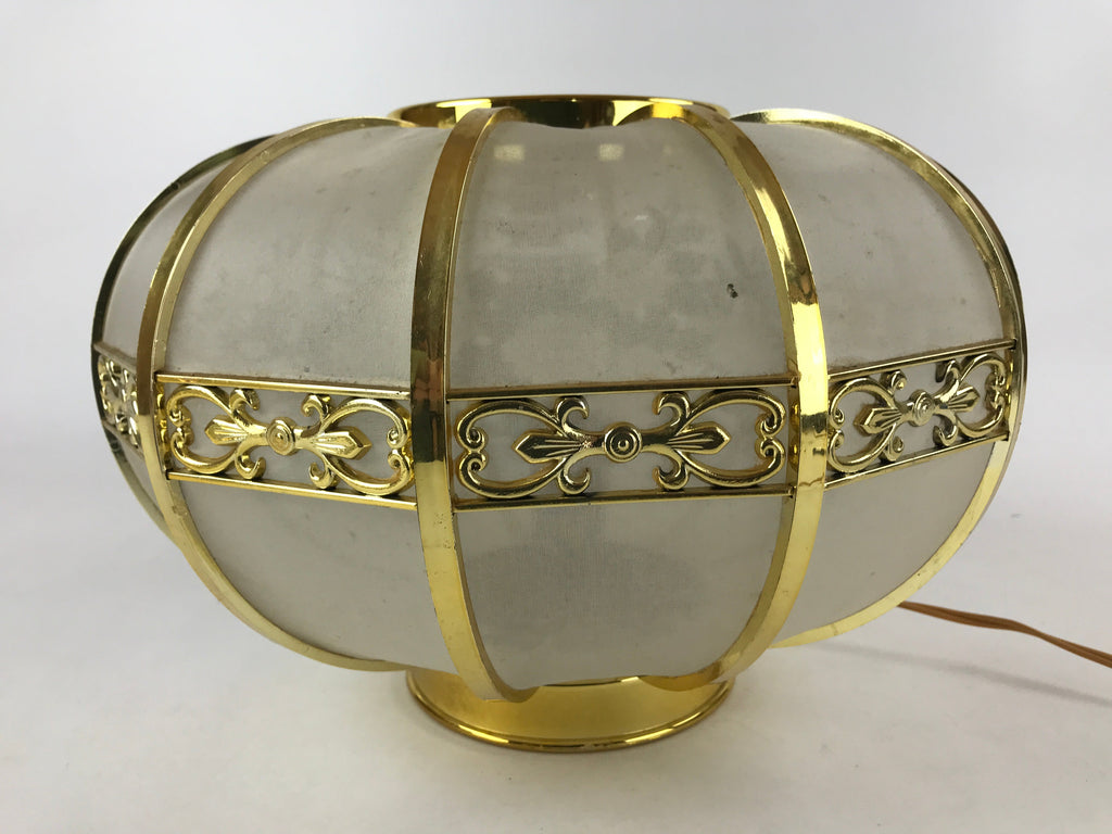 Japanese Electric Lantern Round Lamp Vtg Peony Temple Light Shade Obon LT68