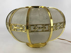 Japanese Electric Lantern Round Lamp Vtg Peony Temple Light Shade Obon LT68