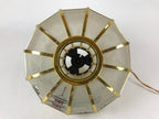Japanese Electric Lantern Round Lamp Vtg Peony Temple Light Shade Obon LT68