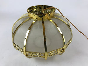 Japanese Electric Lantern Round Lamp Vtg Peony Temple Light Shade Obon LT68