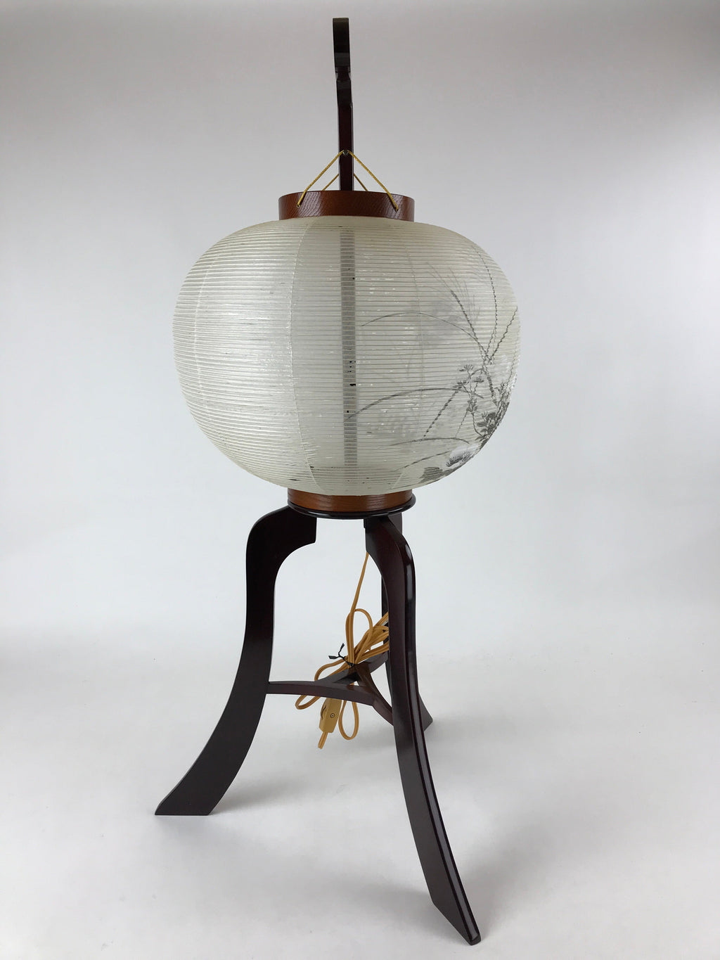 Japanese Electric Ouchi Lantern Vtg 3 Legs Standing Chochin Obon Festival LT71
