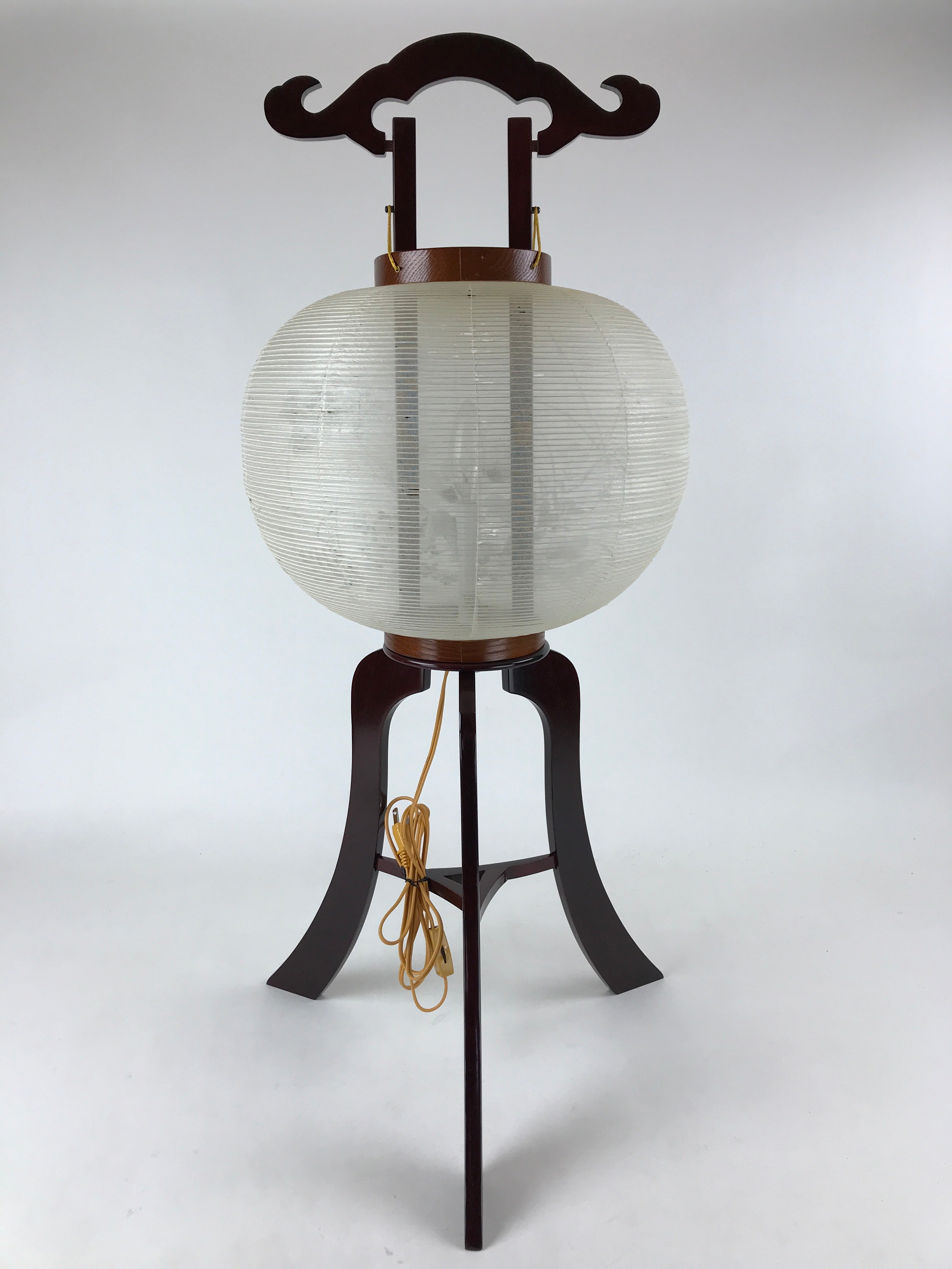 Japanese Electric Ouchi Lantern Vtg 3 Legs Standing Chochin Obon Festival LT71