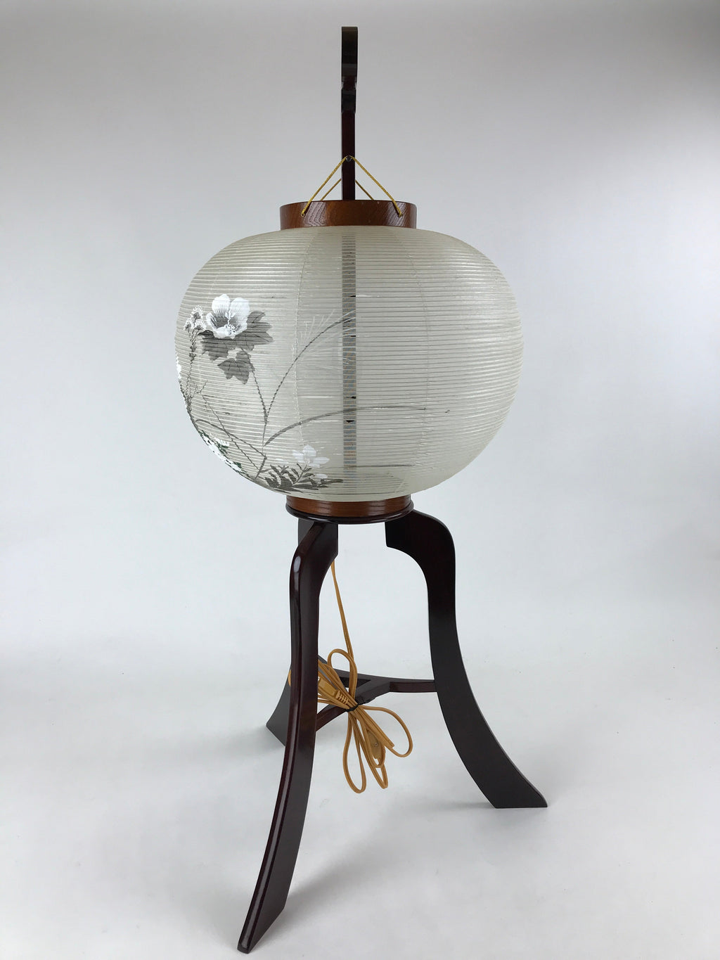 Japanese Electric Ouchi Lantern Vtg 3 Legs Standing Chochin Obon Festival LT71