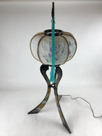 Japanese Electric Ouchi Lantern Vtg 3 Legs Standing Chochin Obon Festival LT74