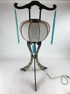 Japanese Electric Ouchi Lantern Vtg 3 Legs Standing Chochin Obon Festival LT74