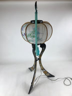 Japanese Electric Ouchi Lantern Vtg 3 Legs Standing Chochin Obon Festival LT74