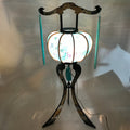 Japanese Electric Ouchi Lantern Vtg 3 Legs Standing Chochin Obon Festival LT75