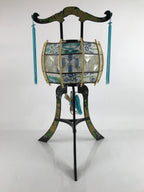 Japanese Electric Ouchi Lantern Vtg 3 Legs Standing Chochin Obon Festival LT81