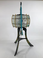 Japanese Electric Ouchi Lantern Vtg 3 Legs Standing Chochin Obon Festival LT81