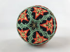 Japanese Embroidered Fabric Ball Temari Vtg Decoration Toy Stars JK580