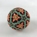 Japanese Embroidered Fabric Ball Temari Vtg Decoration Toy Stars JK580