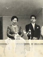Japanese Emperor Showa Empress Kojun Portrait Photograph Vtg Black White PH106