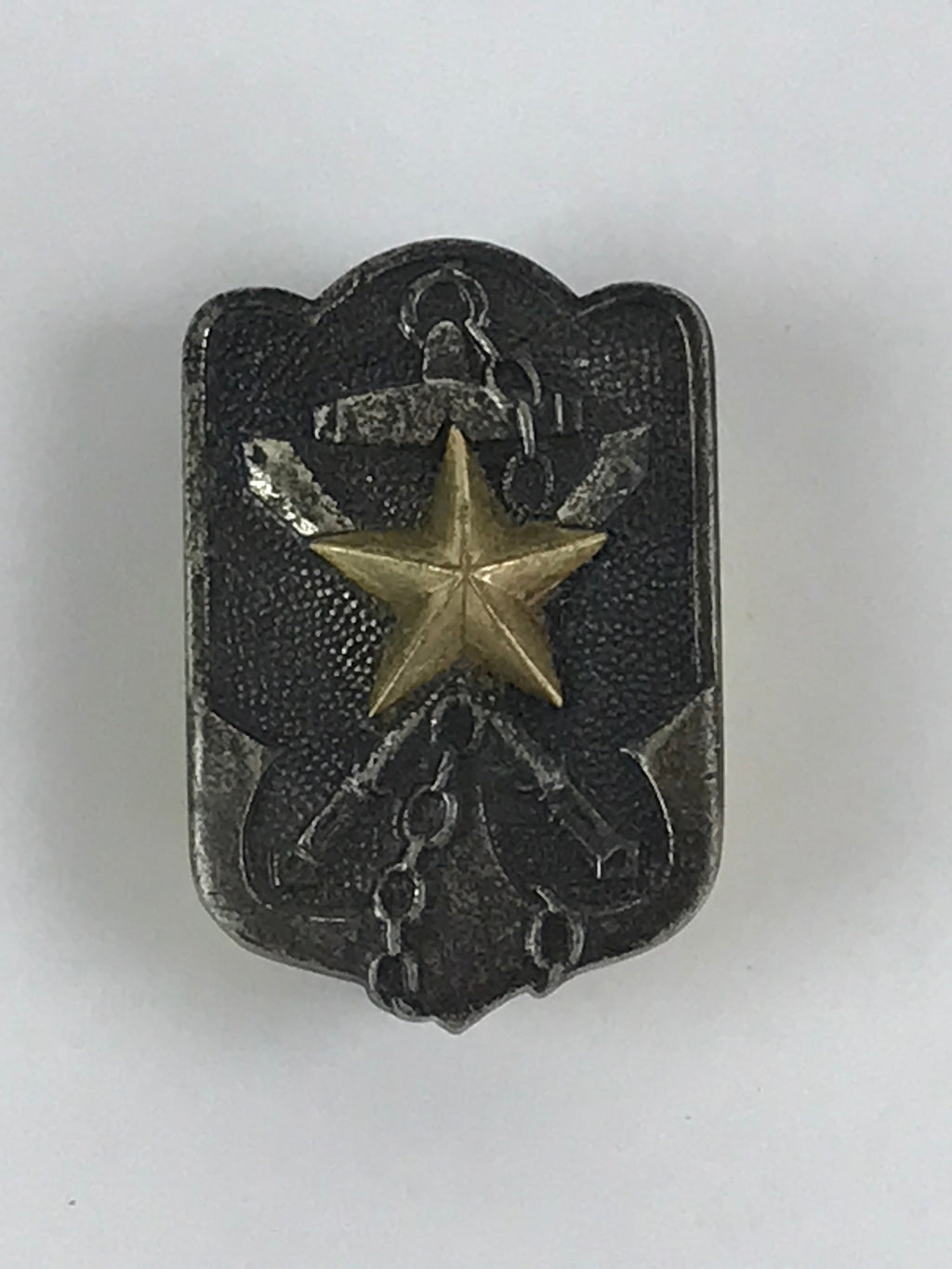 Japanese Empire Army Post Service Society Metal Pin Badge Vtg Star JK563