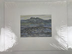 Japanese Evening Countryside Landscape Pastel Drawing Art Unsigned FL318
