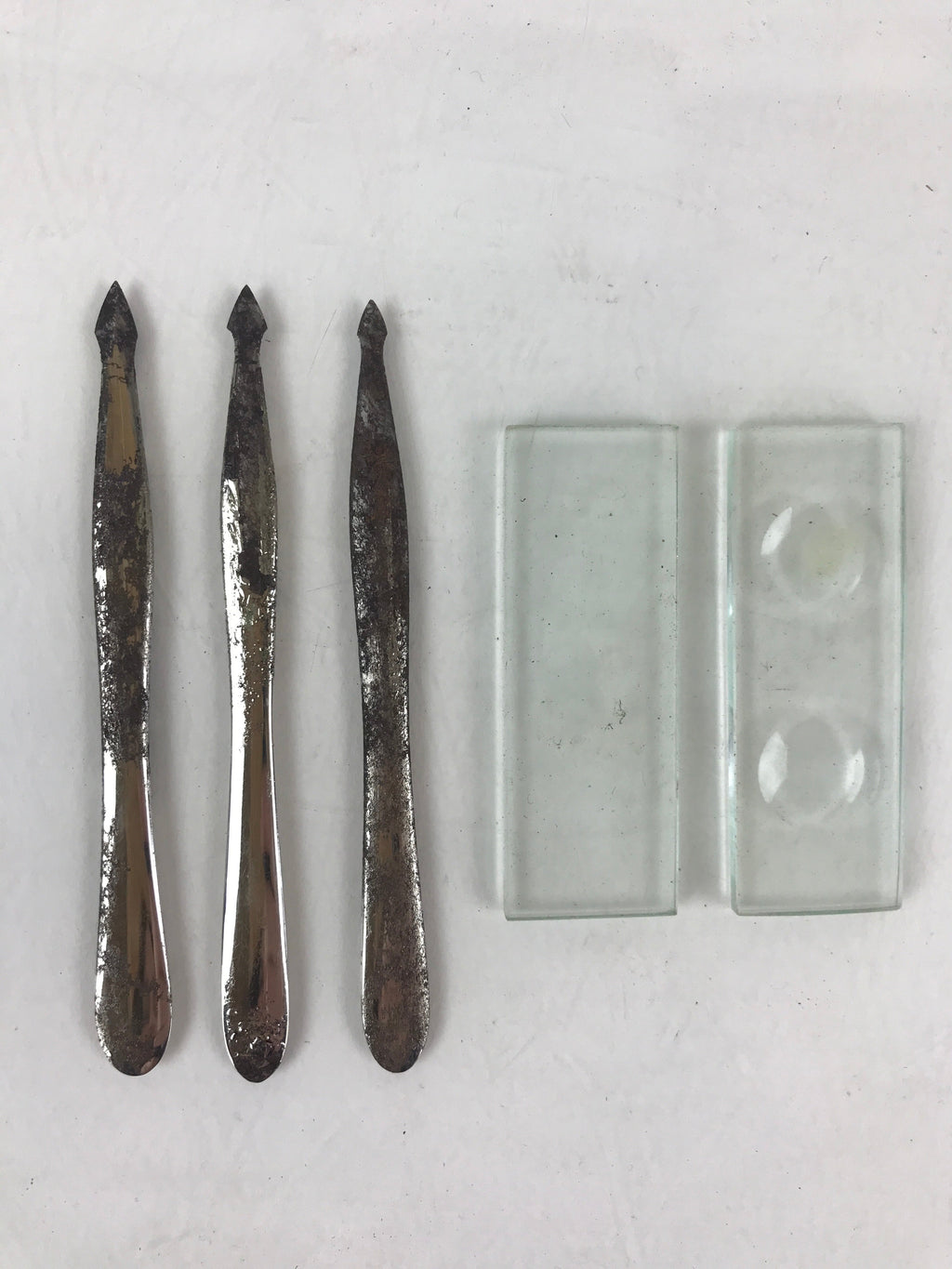 Japanese Experiment Tool Set with Wooden Case Inspection Military Medical JK488