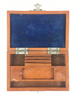 Japanese Experiment Tool Set with Wooden Case Inspection Military Medical JK488