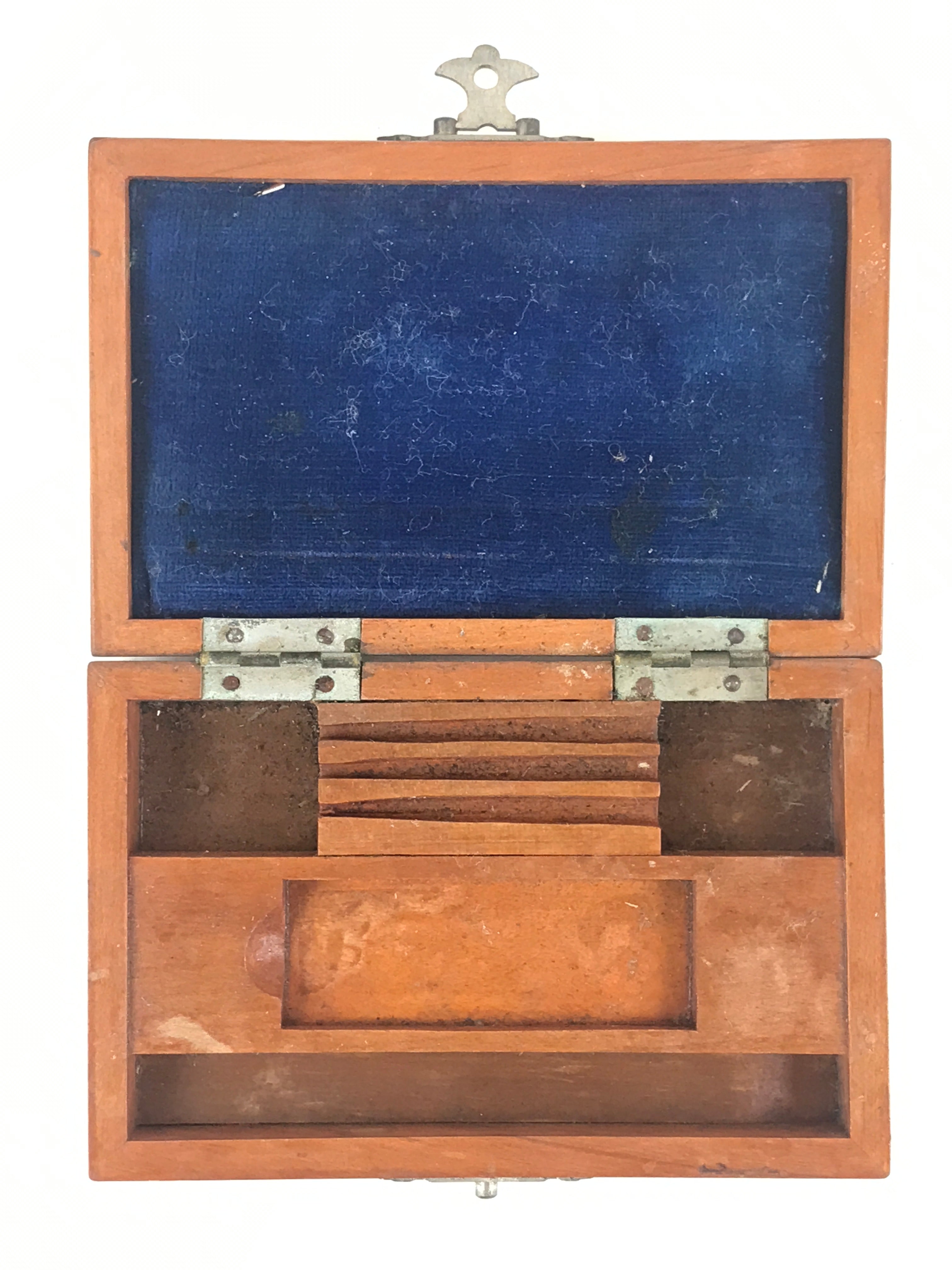 Japanese Experiment Tool Set with Wooden Case Inspection Military Medical JK488