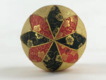 Japanese Fabric Ball Temari Vtg Decoration Amulet Play Wedding Gift Gold Red BD9