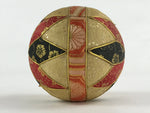 Japanese Fabric Ball Temari Vtg Decoration Amulet Play Wedding Gift Gold Red BD9