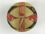 Japanese Fabric Ball Temari Vtg Decoration Amulet Play Wedding Gift Gold Red BD9