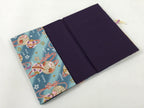 Japanese Fabric Card Holder Vtg Ball Ribbon Blue Pink Gold Cherry Blossom KB93