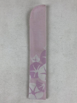 Japanese Fabric Folding Fan Sensu Bamboo Frame Morning Glory Asagao Pink 4D771
