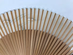 Japanese Fabric Folding Fan Sensu Vtg Bamboo Frame Small Fish Maple Leaf 4D917