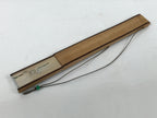 Japanese Fabric Folding Fan Sensu Vtg Bamboo Frame Small Fish Maple Leaf 4D917