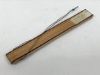 Japanese Fabric Folding Fan Sensu Vtg Bamboo Frame Small Fish Maple Leaf 4D917