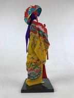 Japanese Fabric Okinawan Ryukyuan Dancer Doll Vtg Silk Kimono Geisha Figure TK48
