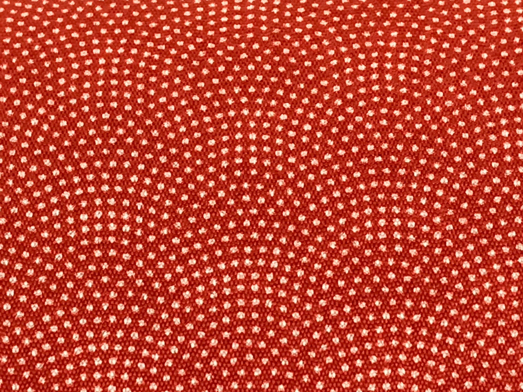 Japanese Fabric Purse Pencil Case Clasp Vtg Red Kyokomon Two Sections KB60