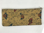 Japanese Fabric Wallet Pouch Vtg Coin Purse Gamaguchi Clasp Resting People KB96