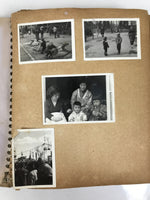 Japanese Family Photo Album C1960 Vtg Wedding Kimono Military School AB131