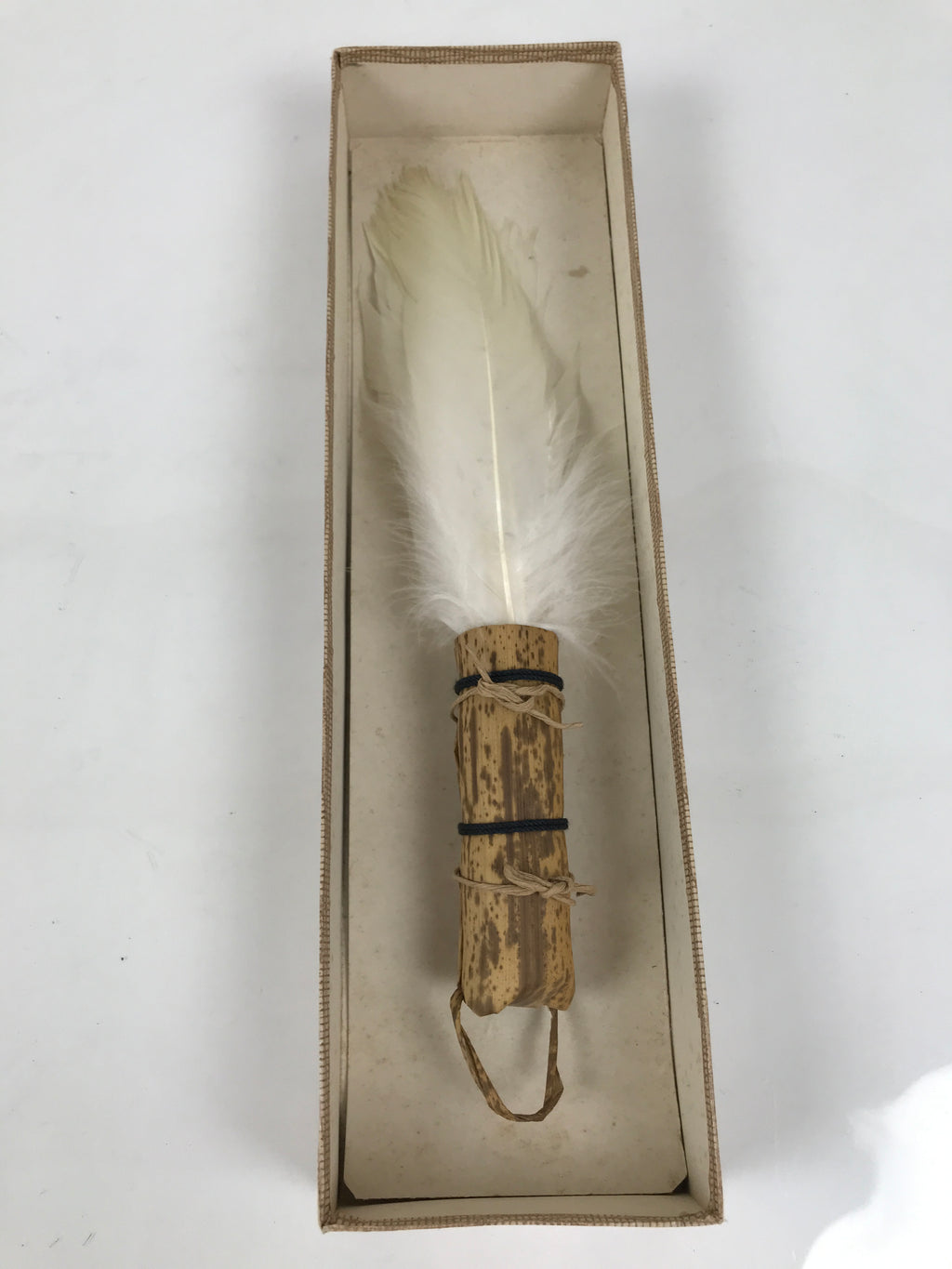 Japanese Feather Brush Broom Haboki Vtg Tsumami Hane Tea Ceremony Sado JK942