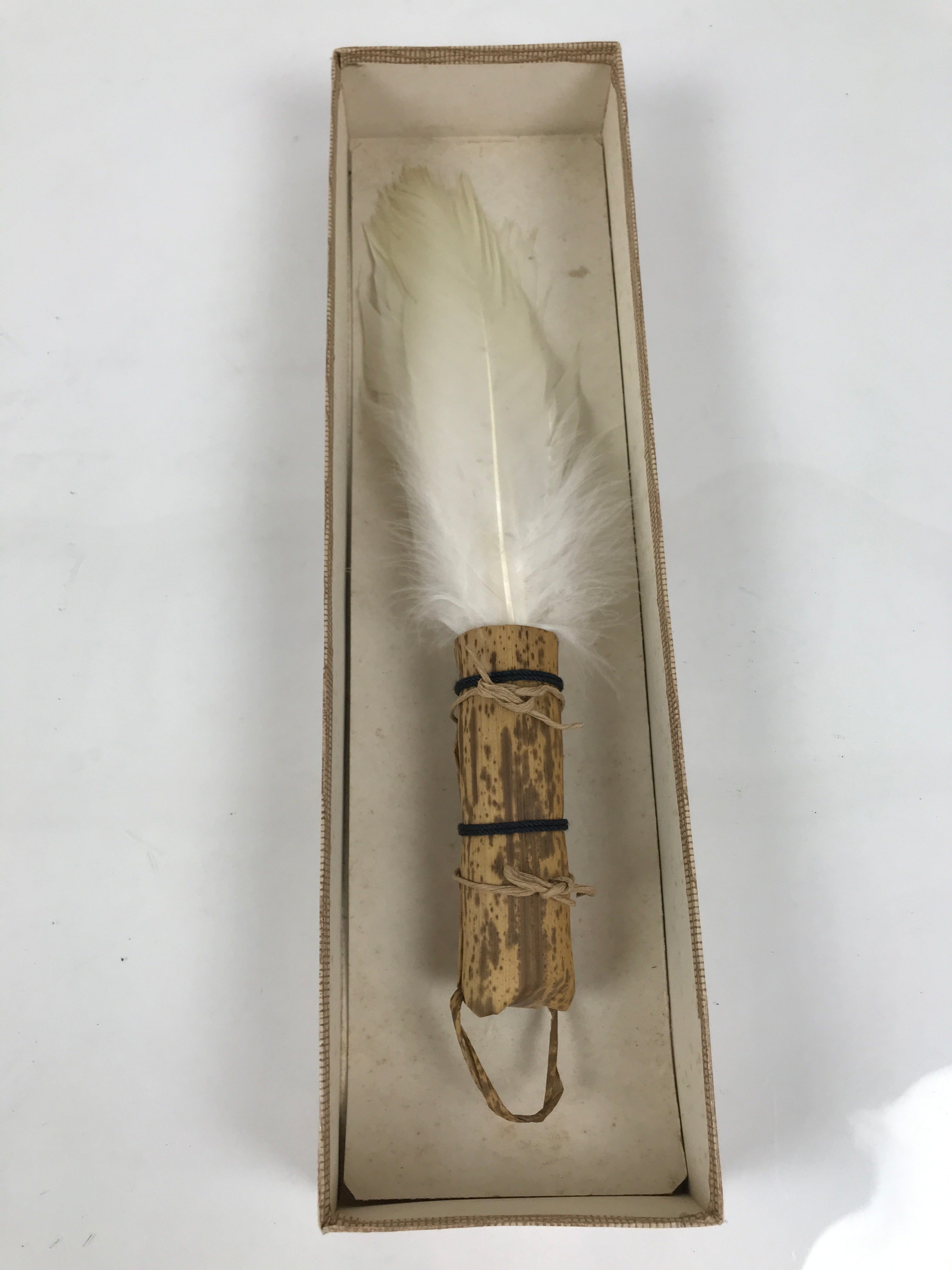 Japanese Feather Brush Broom Haboki Vtg Tsumami Hane Tea Ceremony Sado JK942