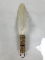 Japanese Feather Brush Broom Haboki Vtg Tsumami Hane Tea Ceremony Sado JK942