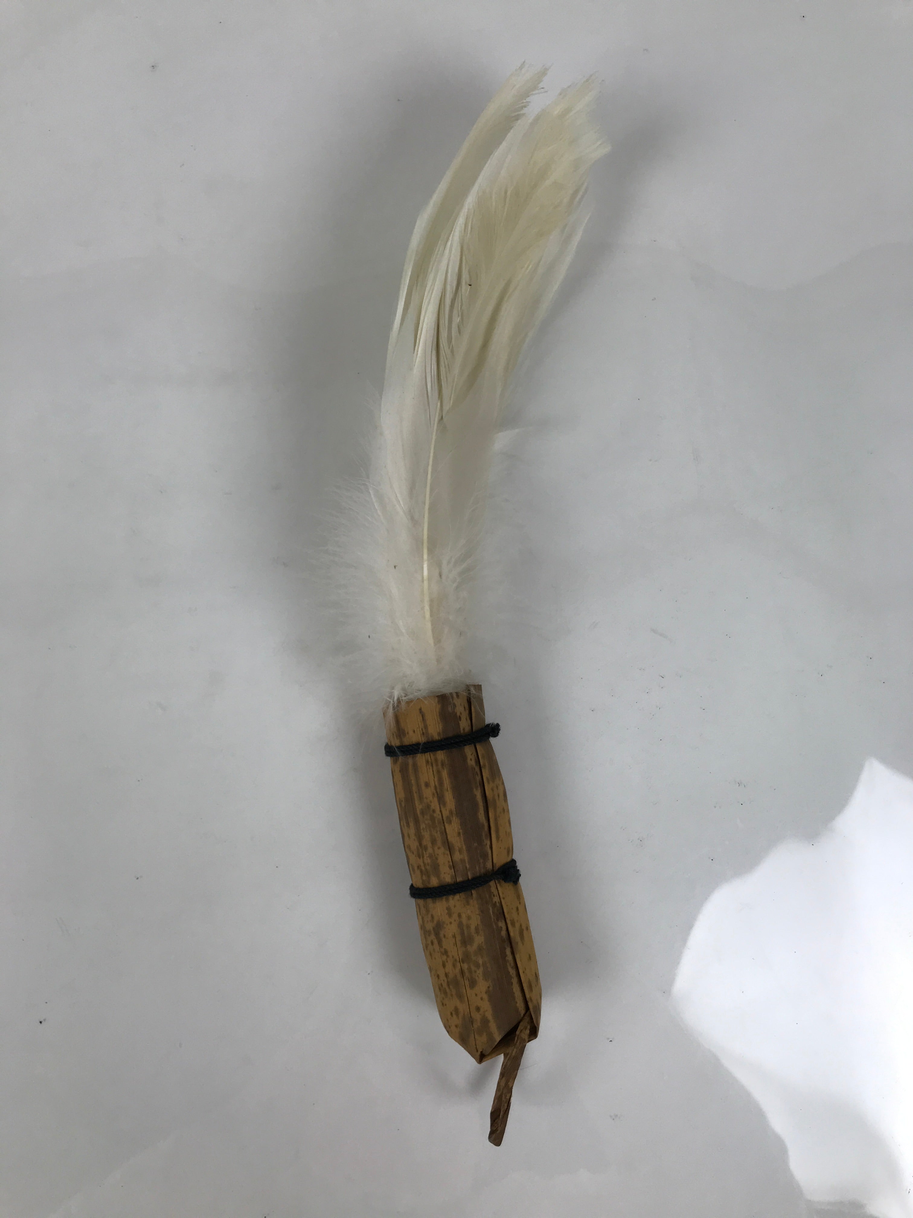 Japanese Feather Brush Broom Haboki Vtg Tsumami Hane Tea Ceremony Sado JK942
