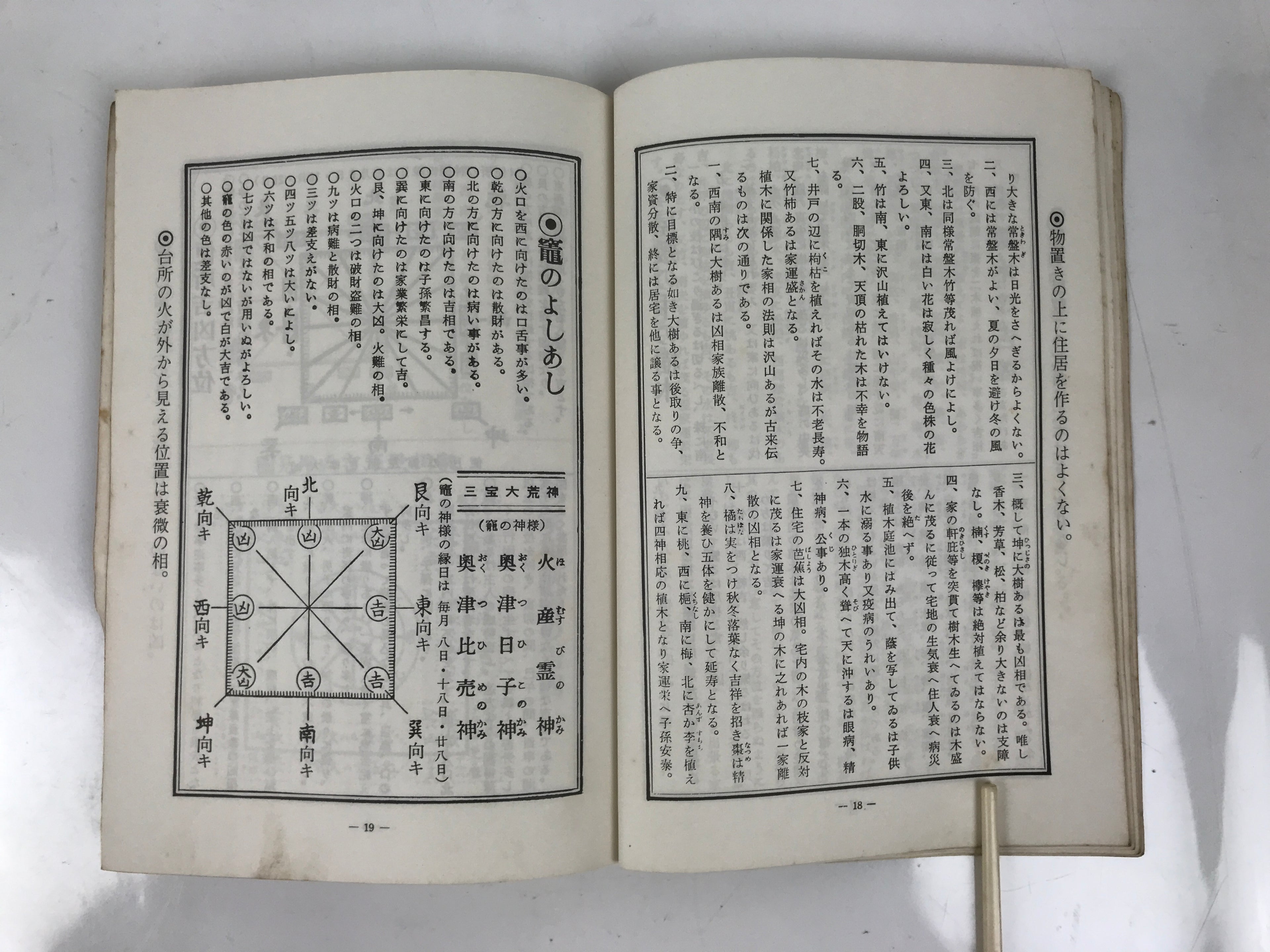 Japanese Feng Shui Book Vtg Kasou House Fortune Architecture Illustrated BA608