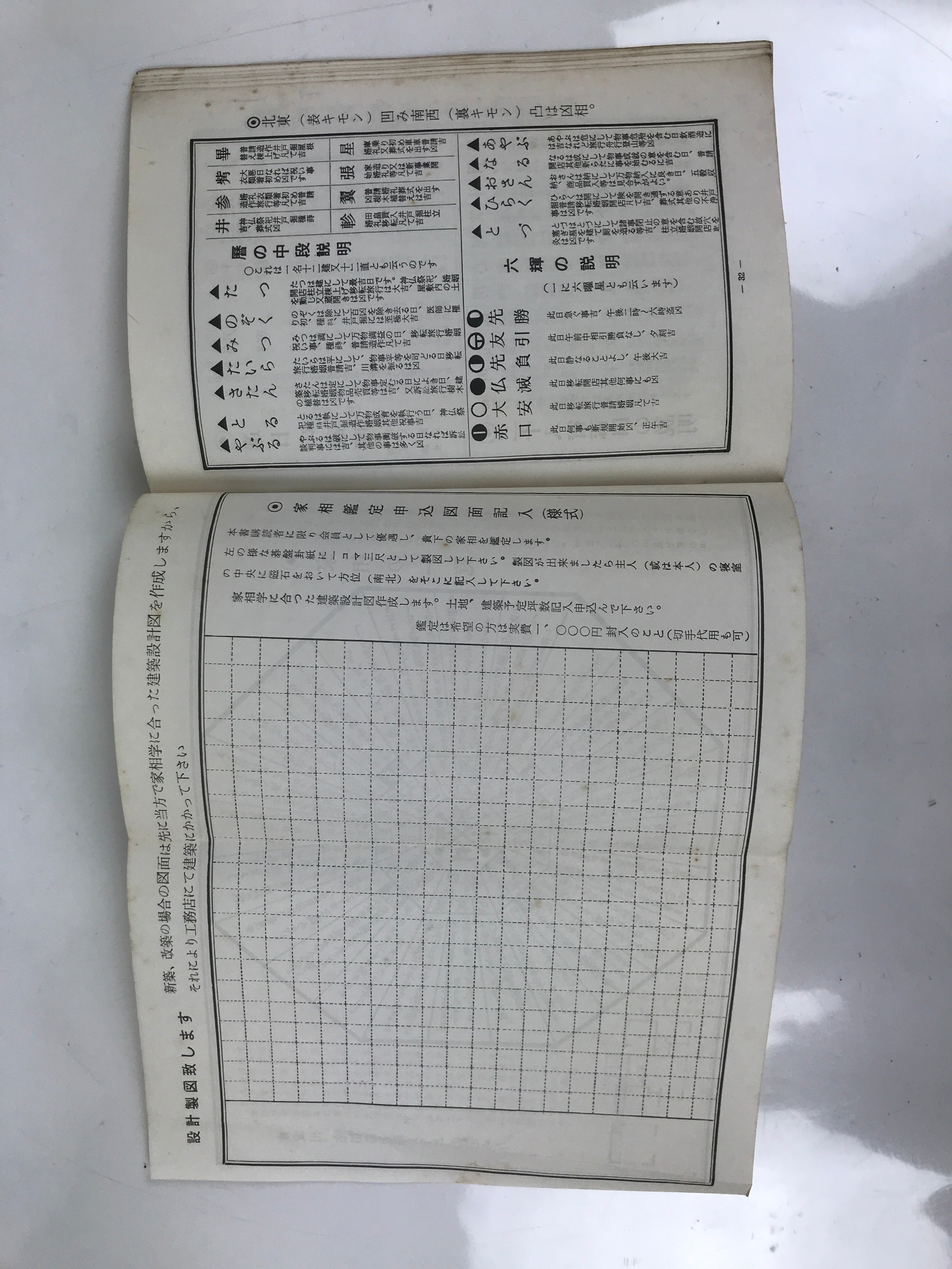 Japanese Feng Shui Book Vtg Kasou House Fortune Architecture Illustrated BA608