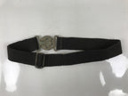 Japanese Firefighter Casual Uniform Belt Vtg Fire Brigade Metal Crest Black MK22